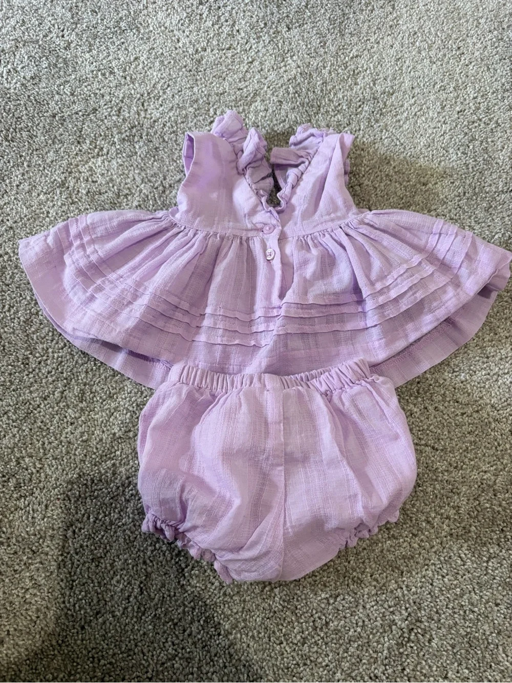 Janie & Jack Lilac 2 piece set size 0-3 mo